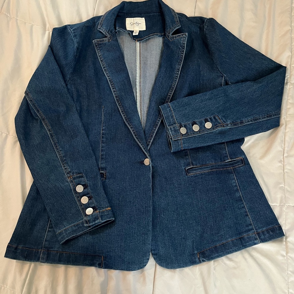 Women's Denim Blazer Jacket
